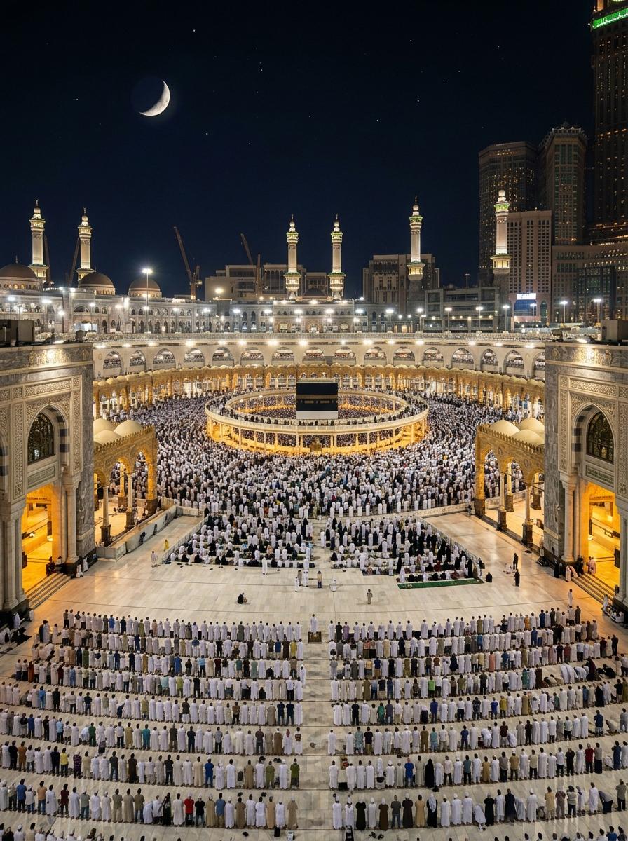 Ramazan ve hac mevsiminde Kabe canlı yayın