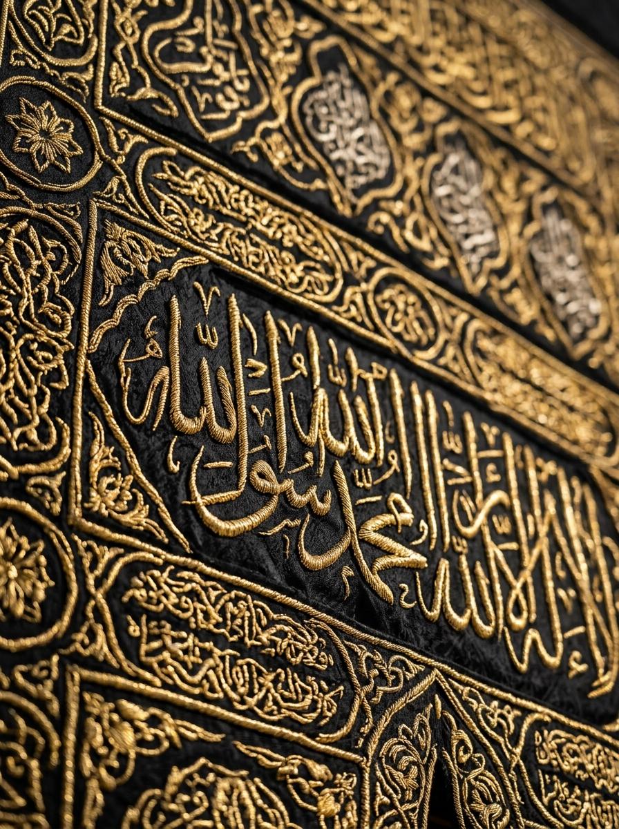 Kabe'nin önemli bölümleri - Hacer-ül Esved ve Kabe örtüsü