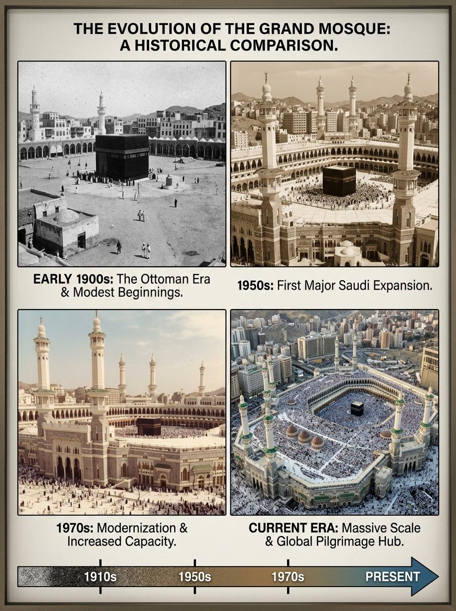 Kabe'nin tarihi gelişimi - Fotoğraflarla Kabe tarihi