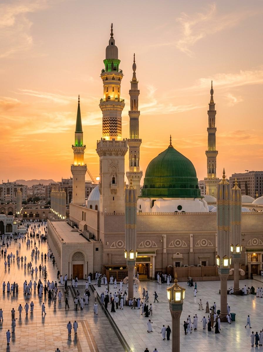 Mescid-i Nebevi Detaylı Rehberi: Peygamber'in Cami'inde İbadet