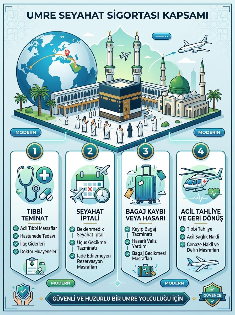 Umre Sigorta Rehberi 2026: Hangi Sigorta Gerekli? Fiyatlar ve Kapsamlar