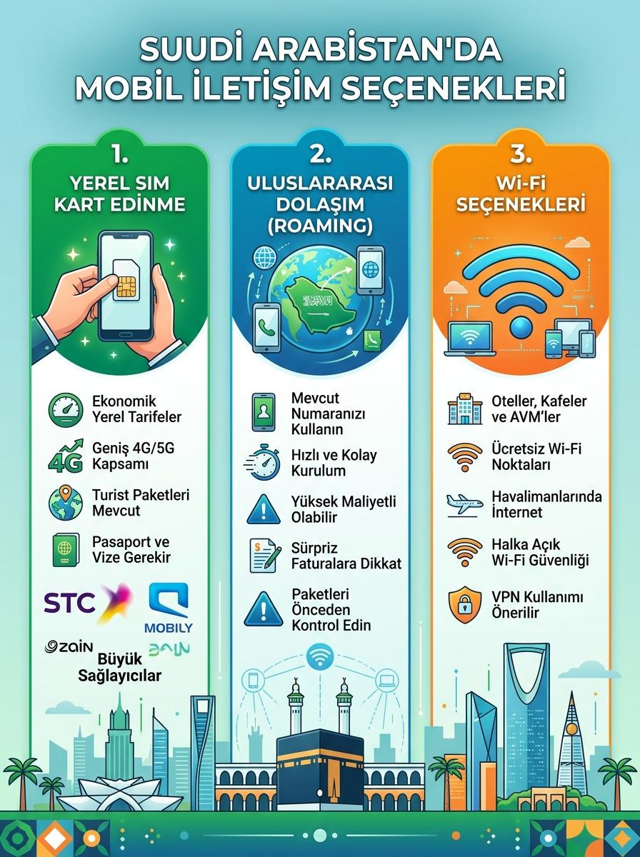 Umre Telefon ve İnternet: Suudi Arabistan'da Haberleşme Rehberi