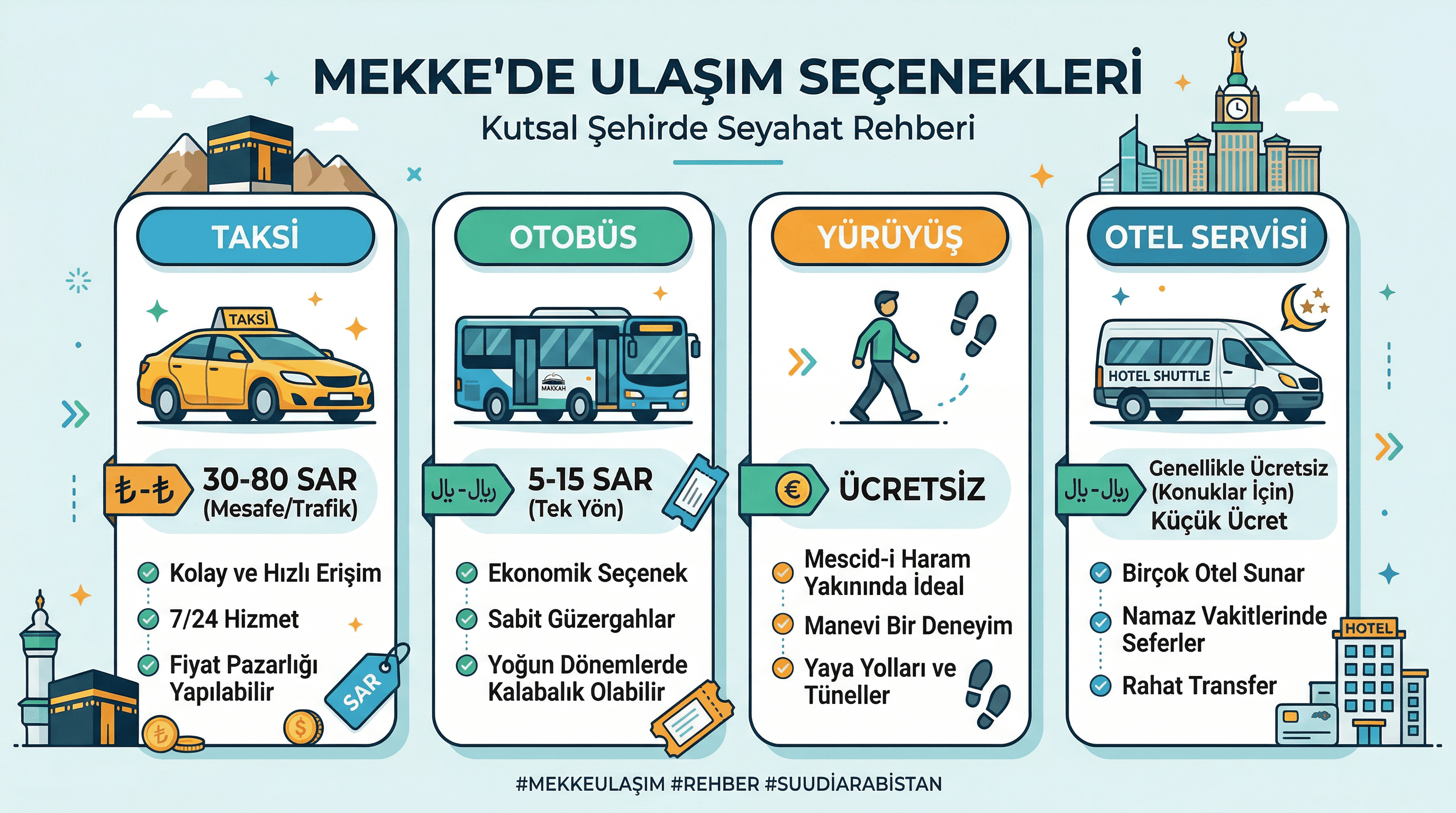 Umre Ulaşım Rehberi: Mekke-Medine Arası Nasıl Gidilir?