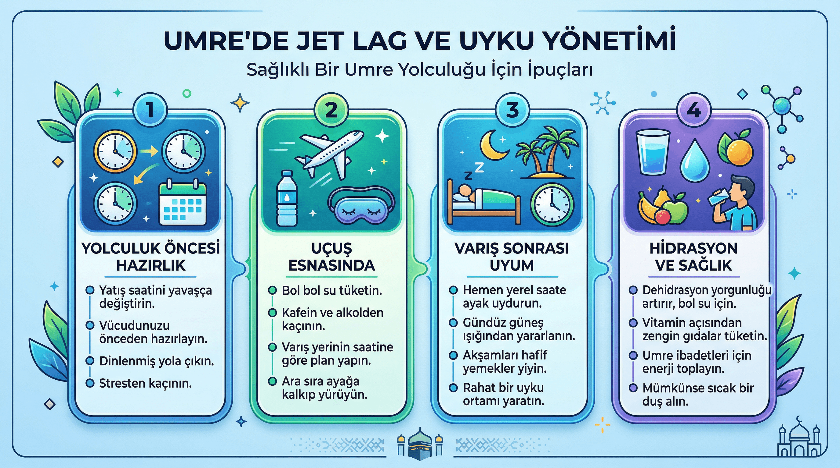 Umrede Uyum Sorunları — Jet Lag, İklim ve Kültür Şoku Rehberi
