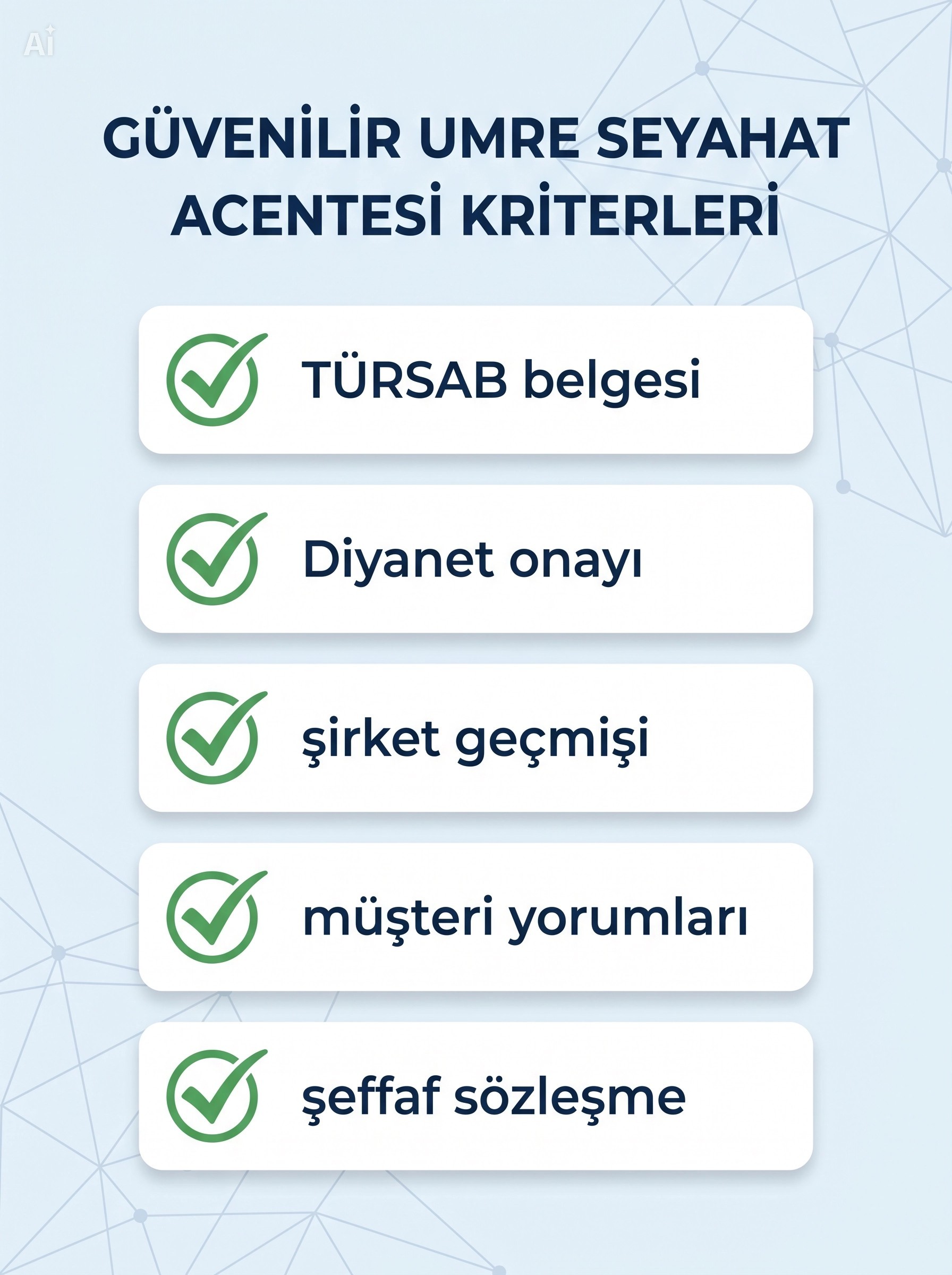 Güvenilir Umre Firması Seçim Kriterleri