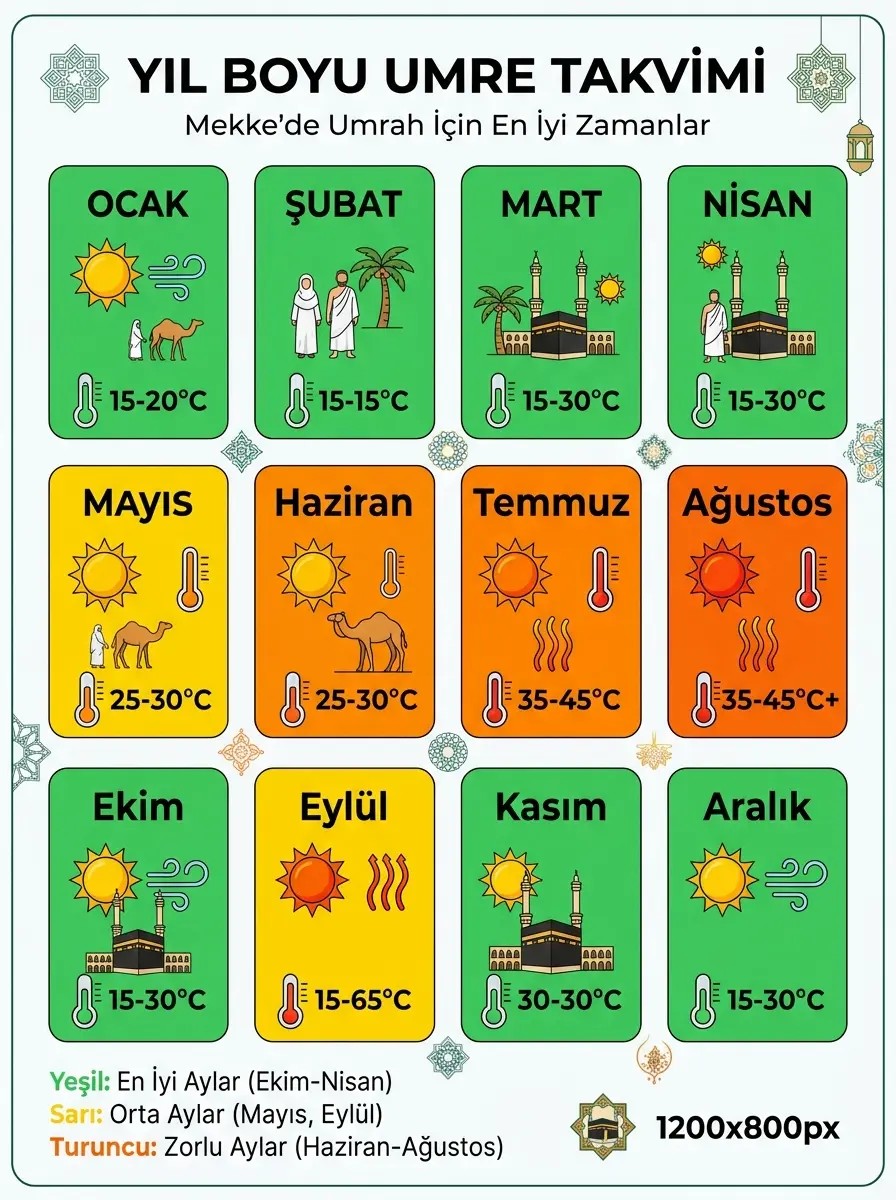 Umre Ne Zaman Yapılır? 2026 En Uygun Zaman ve Sezonlar