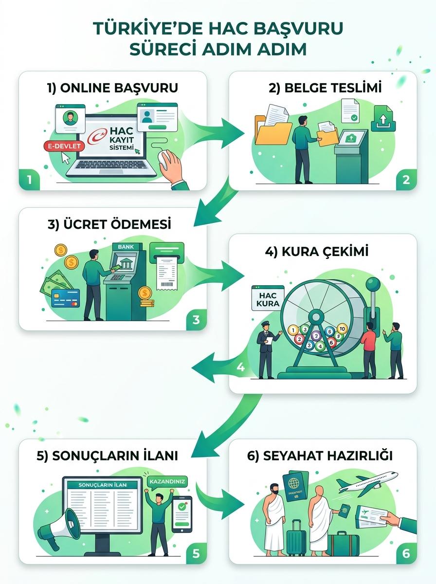 Hac kura sonucu çıkanlar için yapılması gerekenler