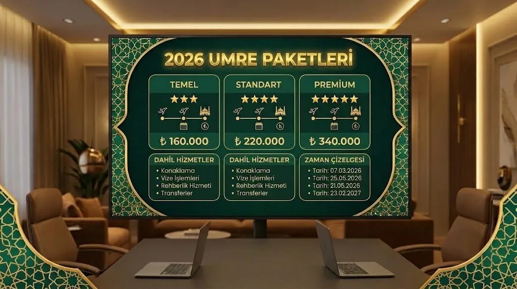 7 Günlük Umre Fiyatları 2026 — Ekonomik Kısa Süreli Paketler