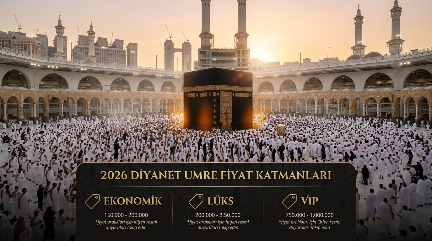 Diyanet Umre Fiyatları 2026 — Tüm Paketler ve Karşılaştırma