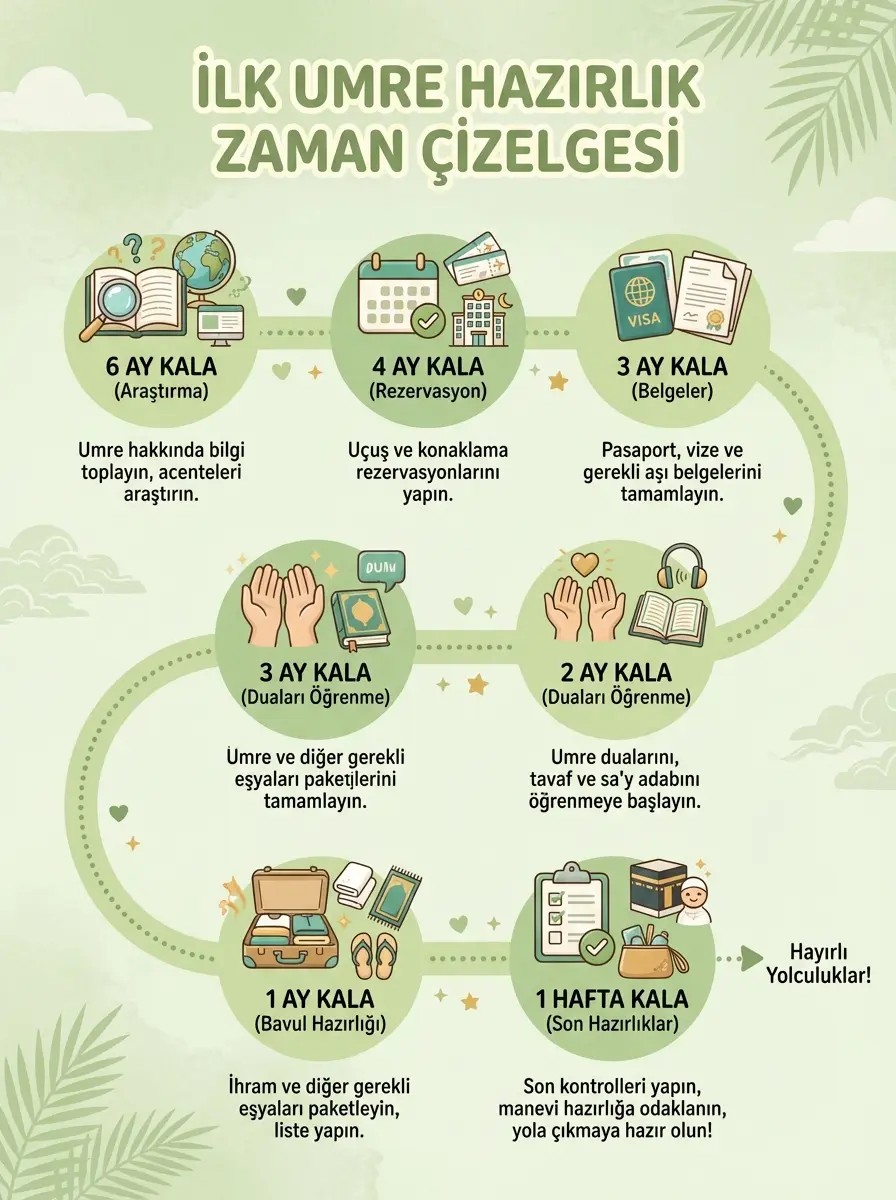 İlk Kez Umre Yapacaklar İçin Kapsamlı Rehber: Başlangıçtan Dönüşe