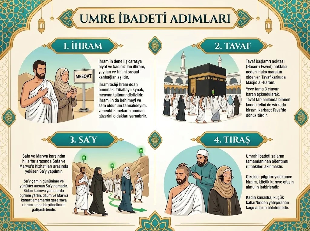 Umre Nedir? Tanımı, Farzları, Vacipleri ve Hacdan Farkı