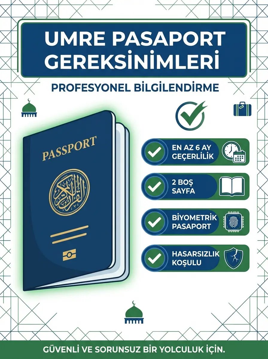 Umre Pasaport Şartları 2026: Geçerlilik Süresi ve Dikkat Edilmesi Gerekenler