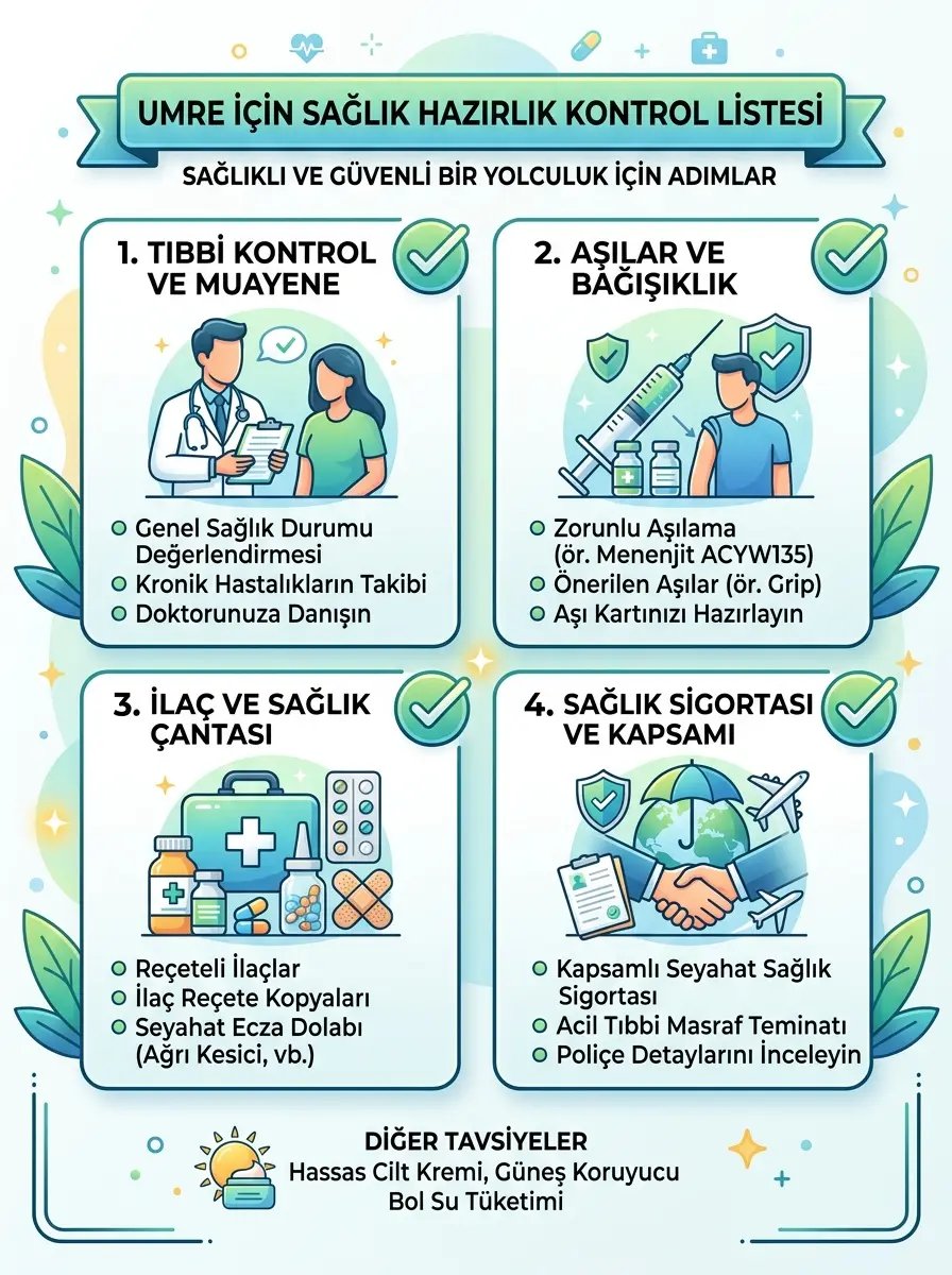Umre Sağlık Rehberi 2026: Aşılar, İlaçlar ve Sağlık Önerileri