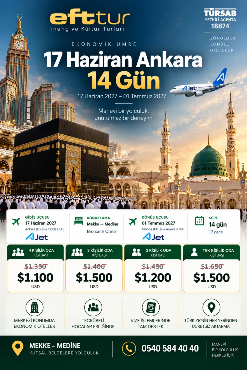 Ekonomik Umre - 14 Günlük | EFT Turizm - 8