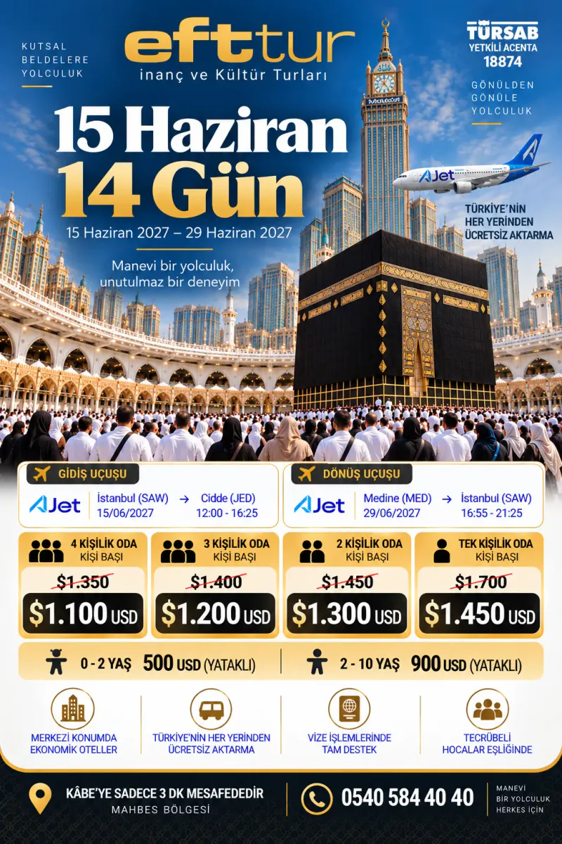 14 Günlük Umre Paket | EFT Turizm - 11