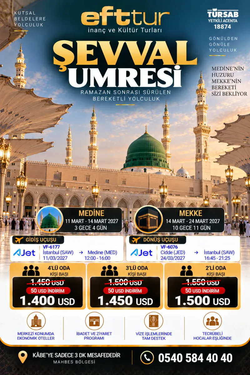 14 Günlük Umre Paket | EFT Turizm - 6