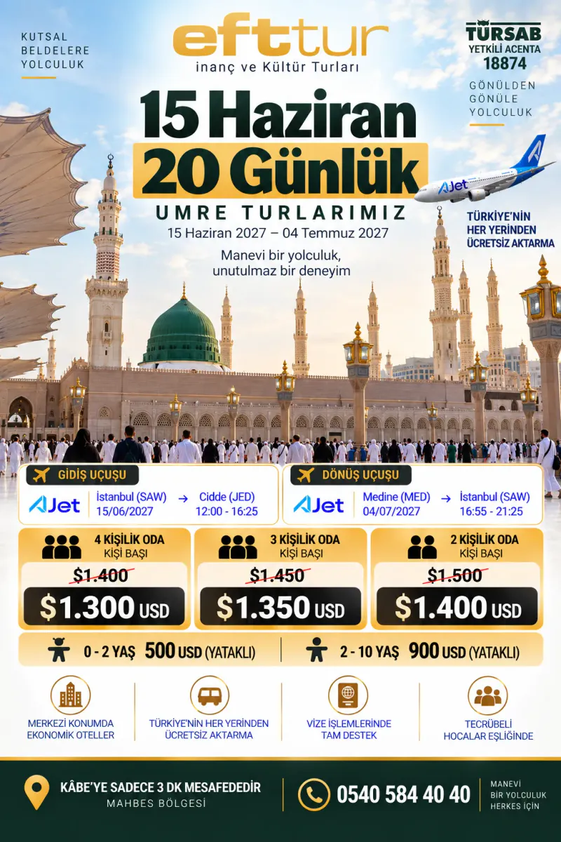 Ekonomik Umre - 14 Günlük | EFT Turizm - 6