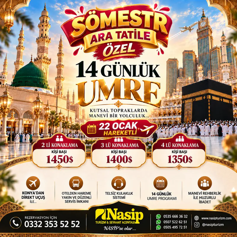 14 Günlük Umre Paket | Nasip Turizm - 2