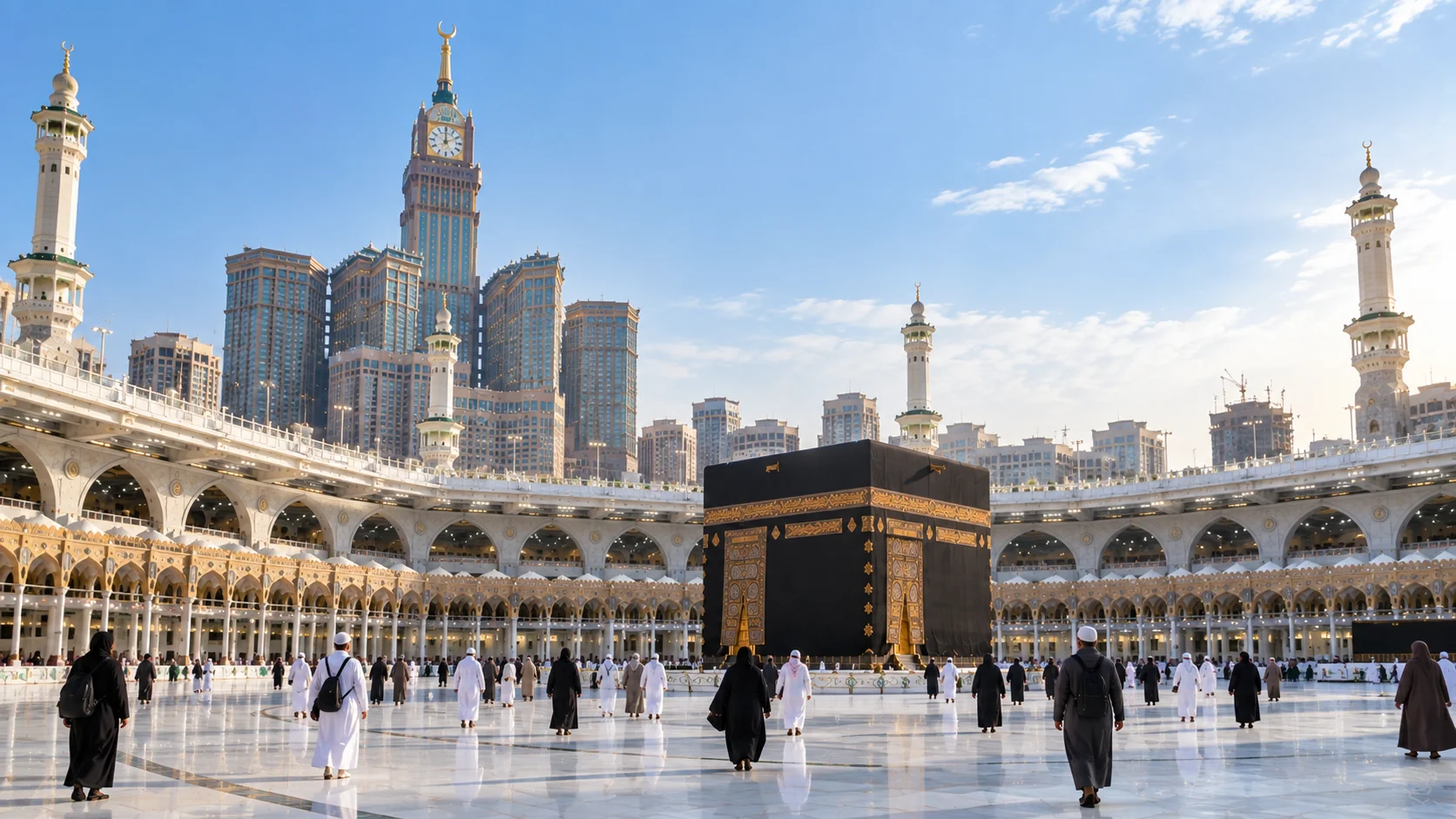 Şubat ayında serin ve az kalabalık Mescid-i Haram