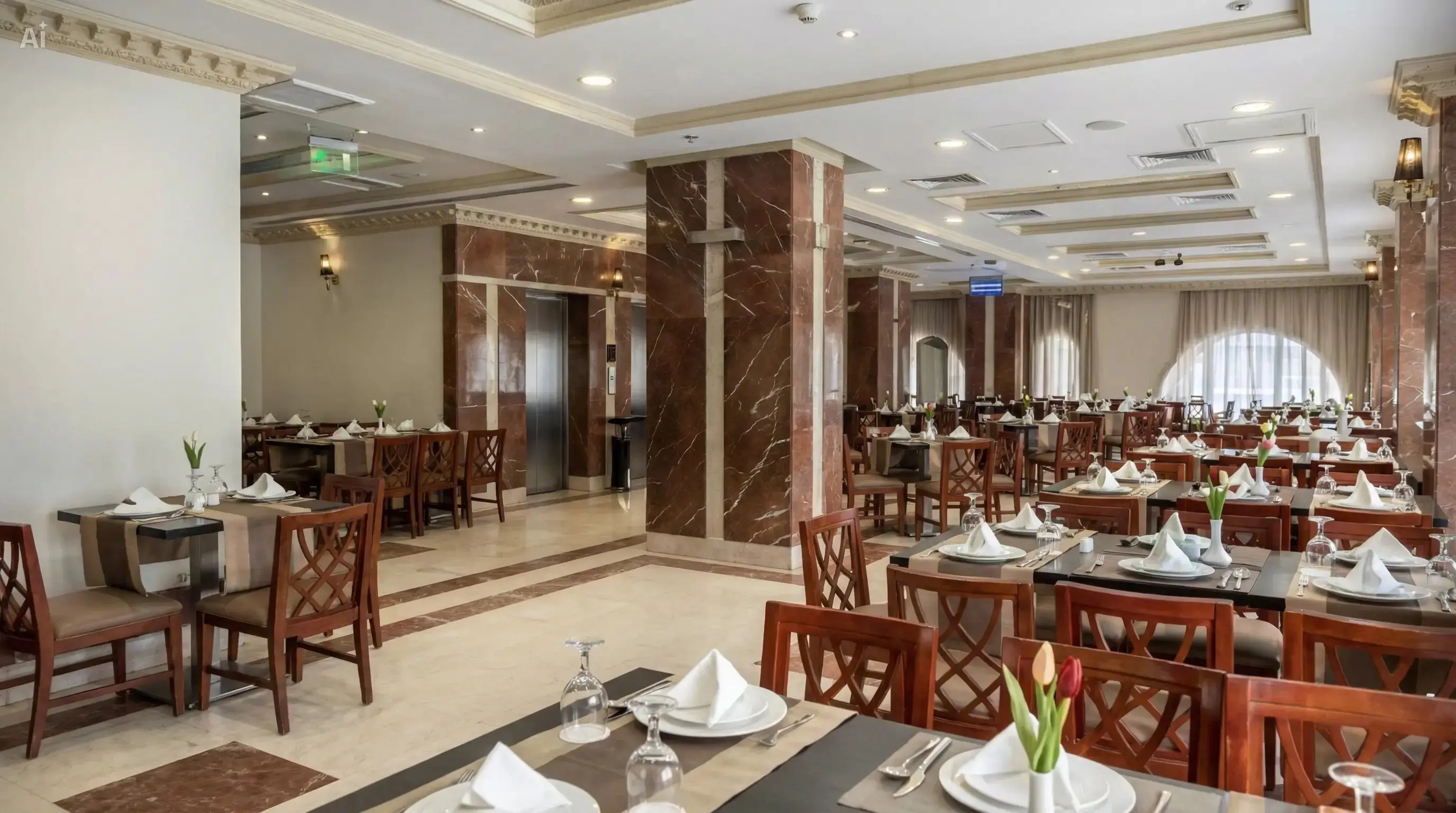 Durrat Al Eiman Hotel restoran