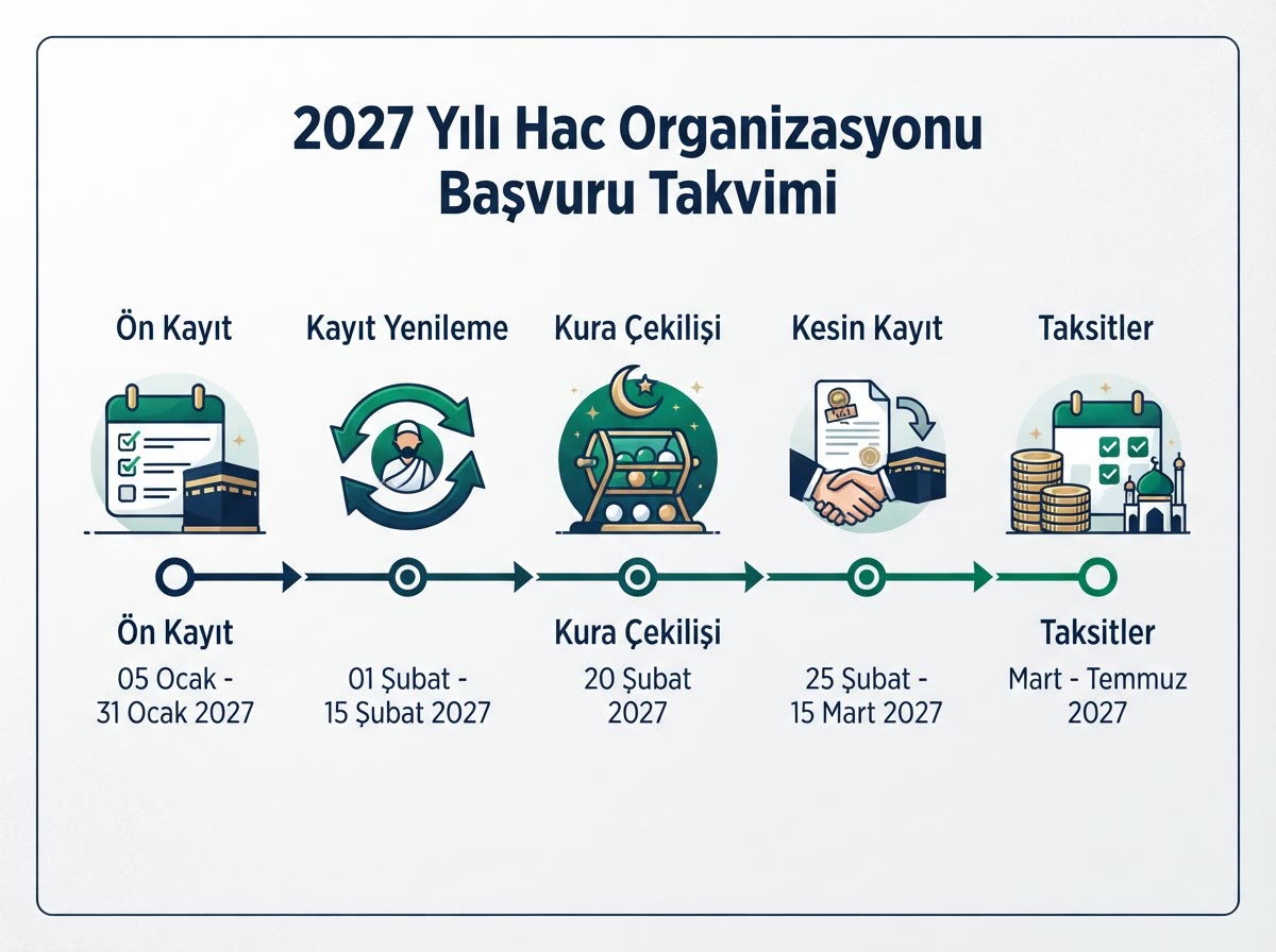 2027 Hac Kayitlari Takvim