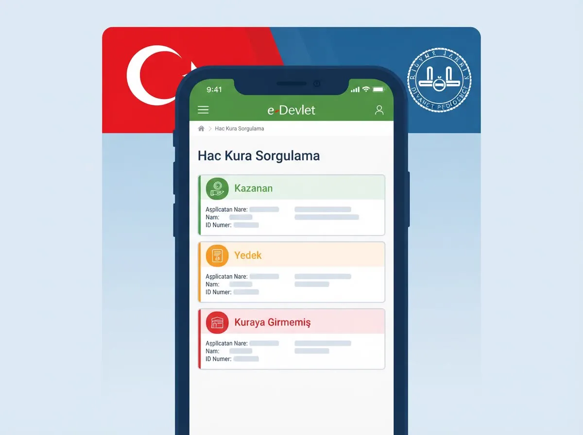 2027 Hac Kura Sonuçları Hero: e-Devlet kapısı, kura çekimi, kesin kayıt süreci görseli