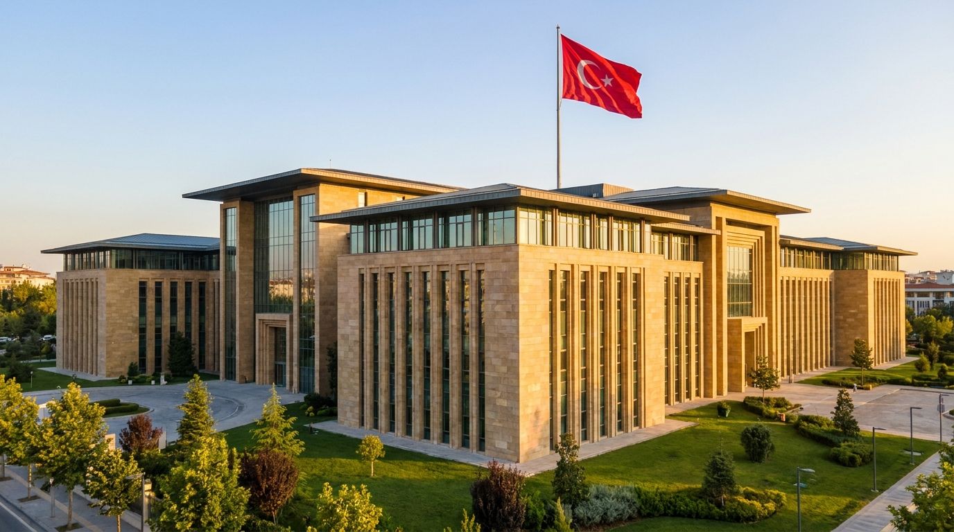 Hac ve umre resmî kanallarını temsil eden kurumsal illüstrasyon